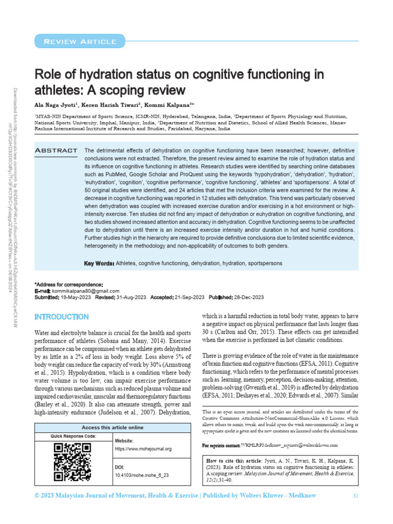 Featured image for Hydration's Role in Digestive and Cognitive Health