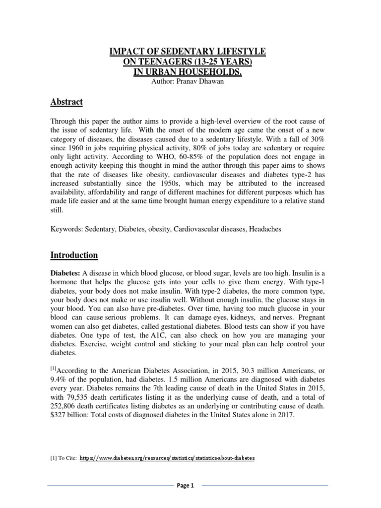 Content image for Impact of Sedentary Lifestyle on Metabolic Function